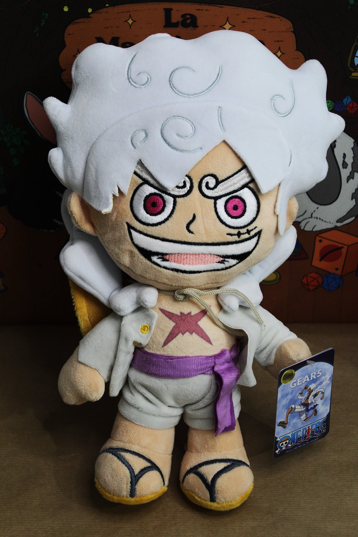 Peluche Luffy Gear 5th One Piece 34cm