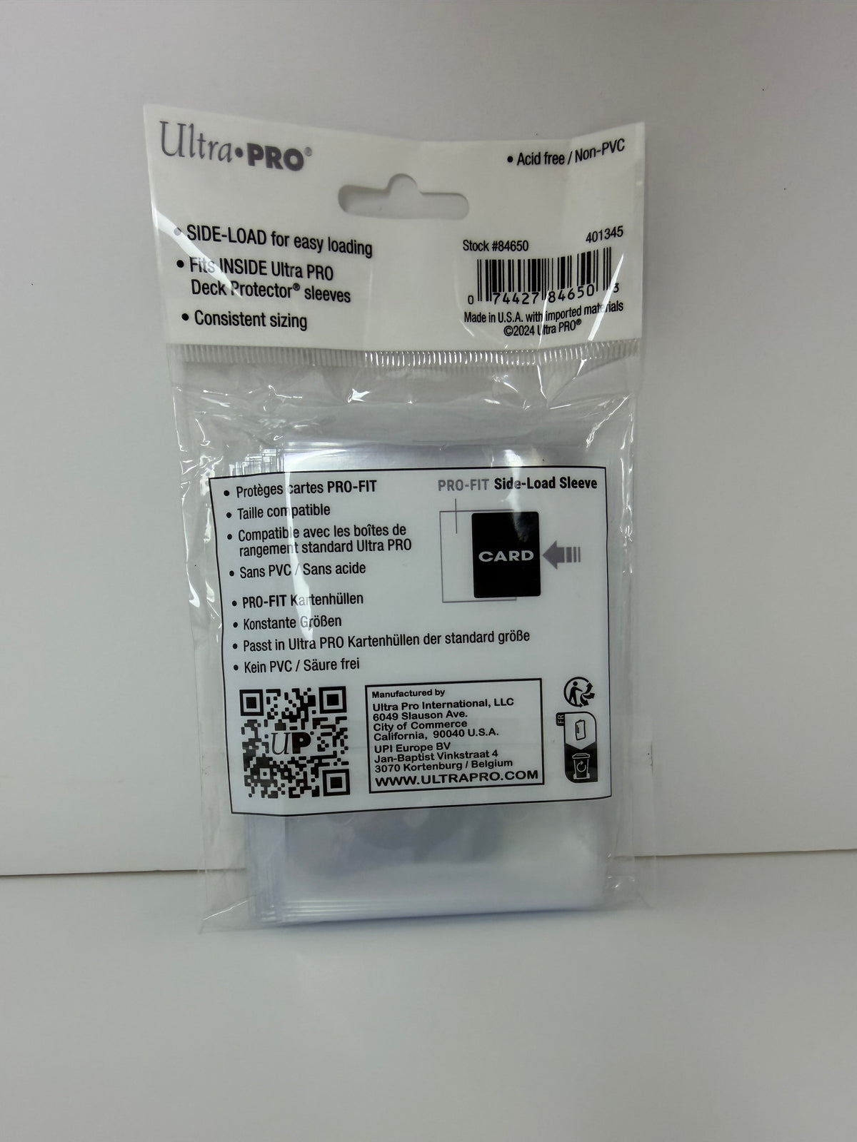 Fundas Small Side Load Transparentes Ultra Pro (100 uds)