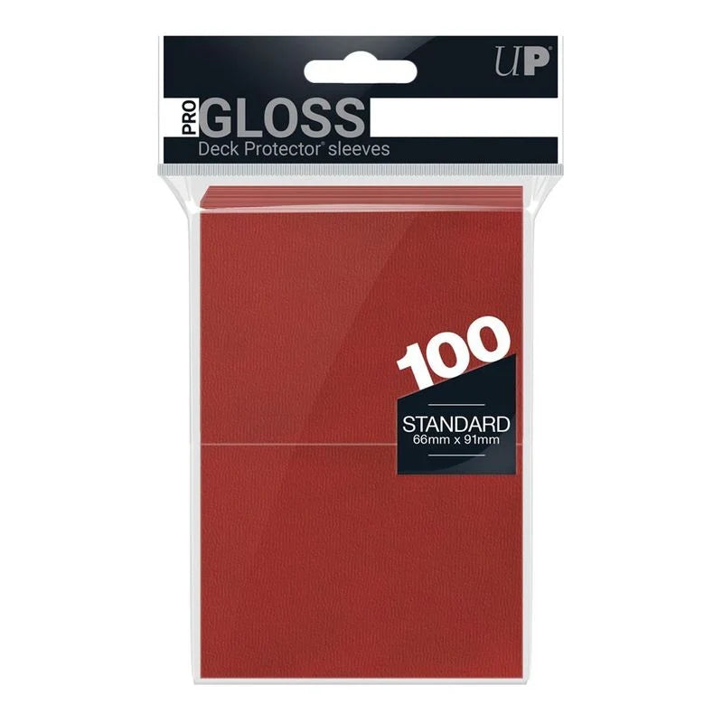 Fundas Standard Ultra Pro Rojo Gloss (100 uds)