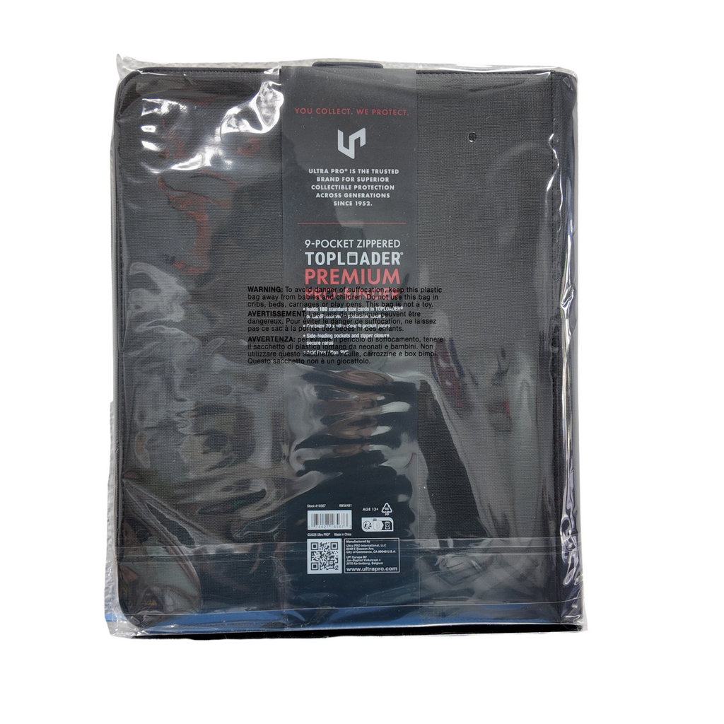 Archivador Ultra Pro Premium 9 Bolsillos con Cremallera para Toploaders