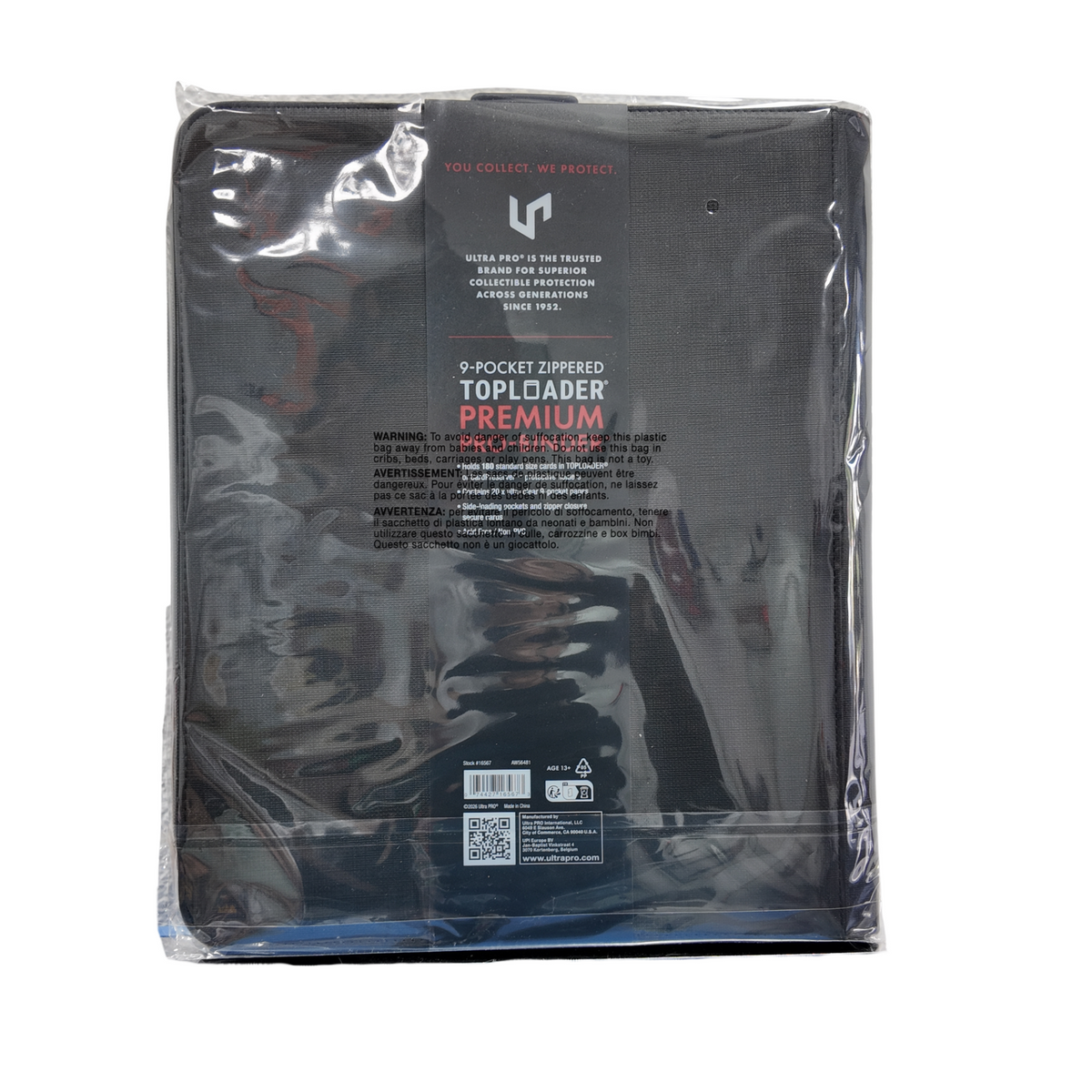 Archivador Ultra Pro Premium 9 Bolsillos con Cremallera para Toploaders