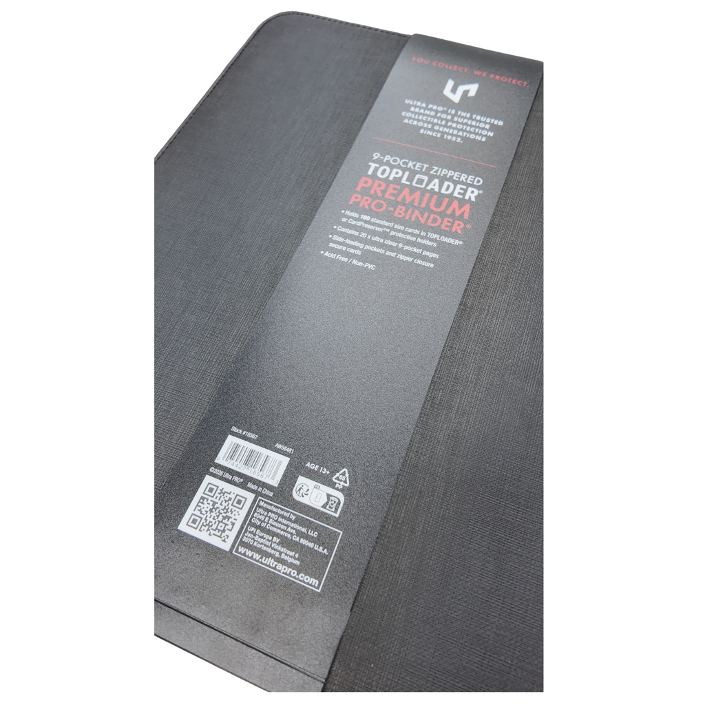 Archivador Ultra Pro Premium 9 Bolsillos con Cremallera para Toploaders