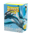 Fundas Standard Matte Dual  Sky Blue & Silver - Dragon Shield (100 unidades).